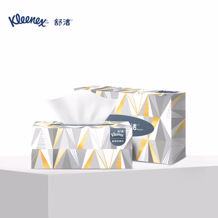 0223-40Kleenex®舒洁® 长方盒装面纸150抽(2层) FSC MIX