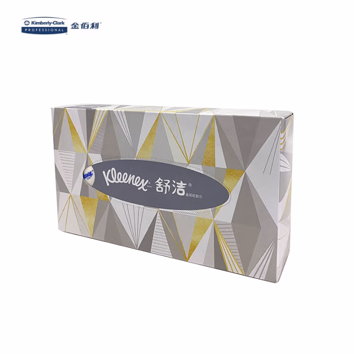 0228-40Kleenex®舒洁® 长方扁盒装面纸80抽(2层) FSC MIX