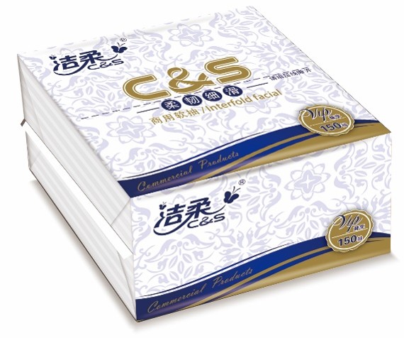 JR074-02N洁柔商用150抽抽取式纸面（单包装）