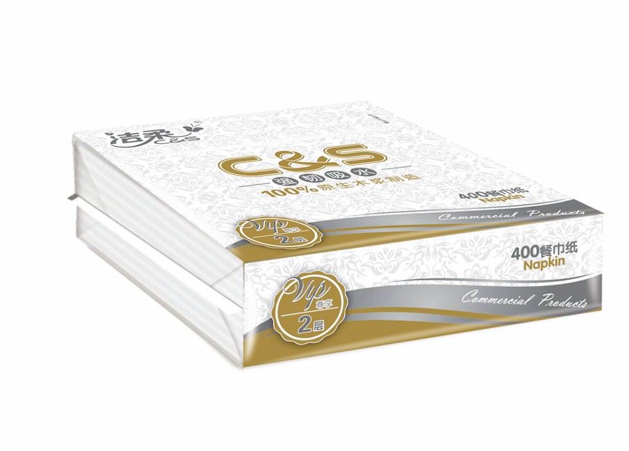 JN011-02洁柔400双层餐巾