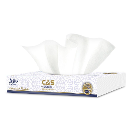 JR053-A0A洁柔牌纸面巾(商用软抽)80抽2层(100包装)