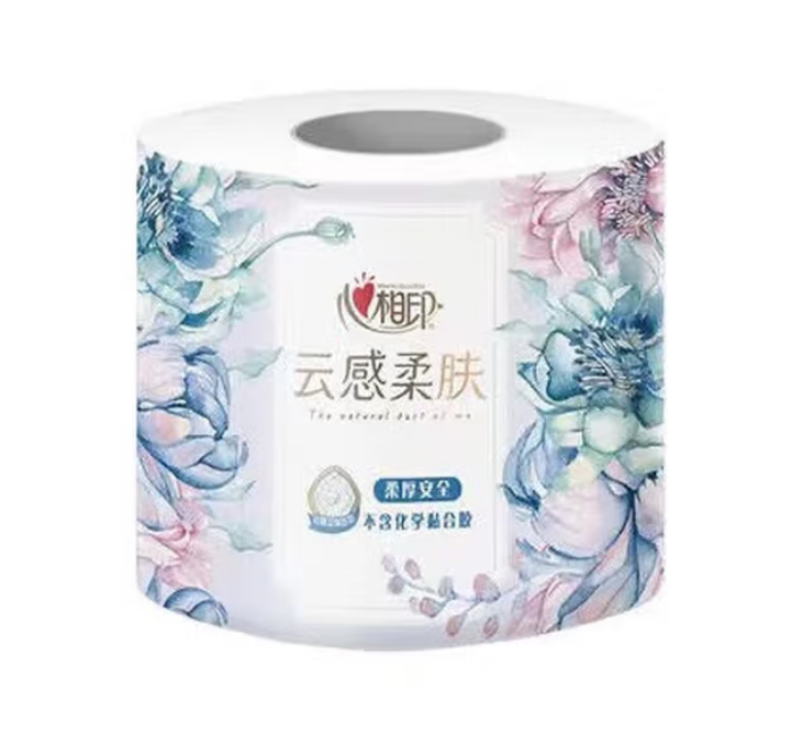 BT100商务云感系列四层立体压花卷筒卫生纸 （72粒）