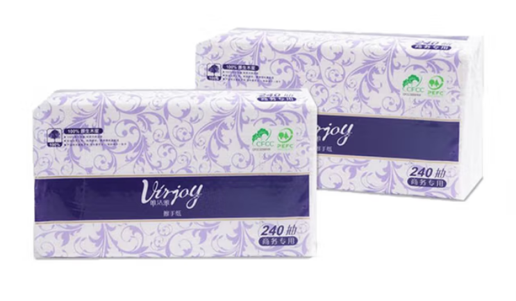唯洁雅1层两折240张 擦手纸"