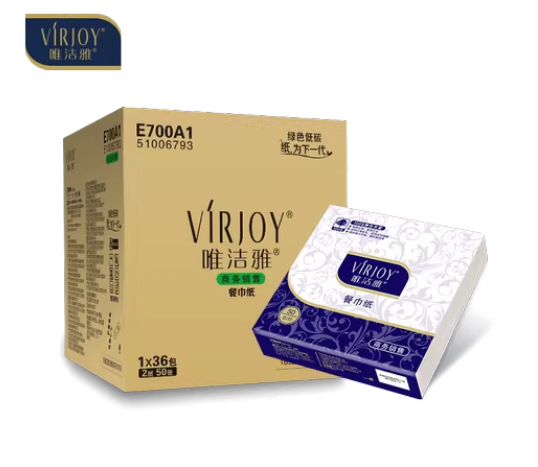 唯洁雅2层50张400餐巾纸